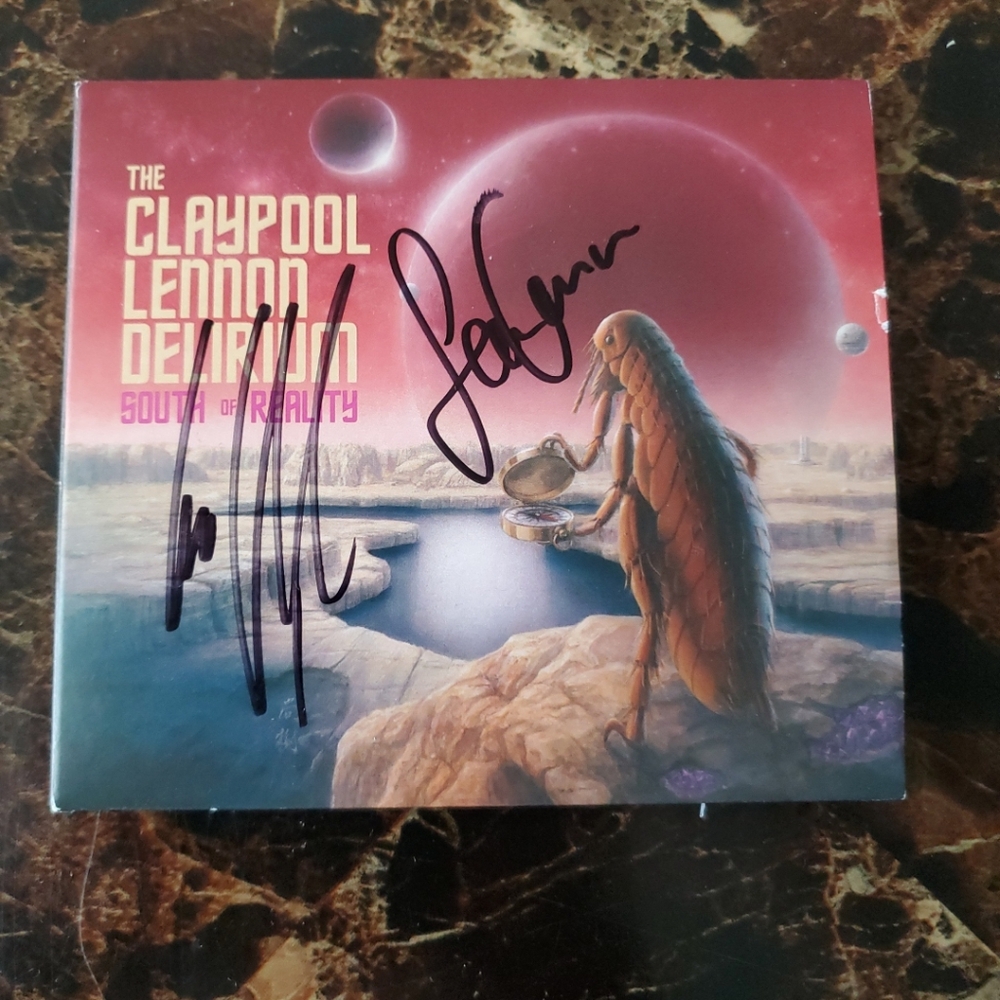 Autographed The Claypool Lennon Delirium South Of Reality CD Signed Ink